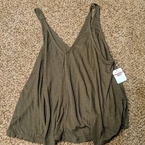 Free People army green tank